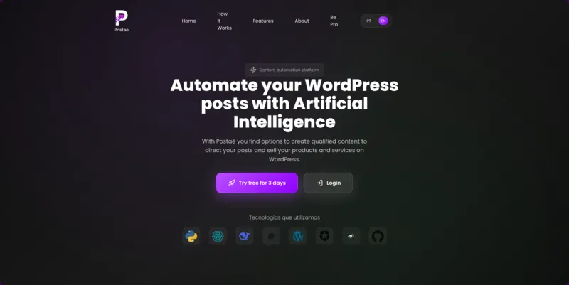 Postaê Web Website Preview